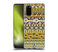 HEAD CASE FIORI AZTECHI CUSTODIA COVER MORBIDA IN GEL PER SAMSUNG TELEFONI 1