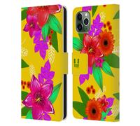 HEAD CASE FIORI DIPINTI CUSTODIA COVER A PORTAFOGLIO PER APPLE iPHONE TELEFONI