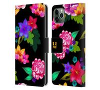 HEAD CASE FIORI DIPINTI CUSTODIA COVER A PORTAFOGLIO PER APPLE iPHONE TELEFONI