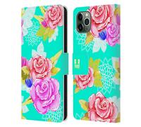 HEAD CASE FIORI DIPINTI CUSTODIA COVER A PORTAFOGLIO PER APPLE iPHONE TELEFONI