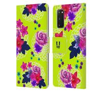 HEAD CASE FIORI DIPINTI CUSTODIA COVER A PORTAFOGLIO PER SAMSUNG TELEFONI 1