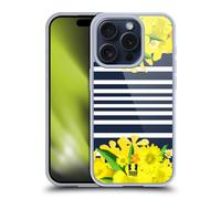 HEAD CASE FLORAL FASHION STRIPES CUSTODIA COVER MORBIDA IN GEL PER APPLE iPHONE