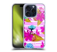 HEAD CASE FLORAL FASHION STRIPES CUSTODIA COVER MORBIDA IN GEL PER APPLE iPHONE