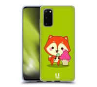 HEAD CASE FLYN LA VOLPE CUSTODIA COVER MORBIDA IN GEL PER SAMSUNG TELEFONI 1