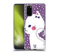 HEAD CASE GATTI A POIS CUSTODIA COVER MORBIDA IN GEL PER SAMSUNG TELEFONI 1