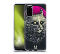 HEAD CASE GATTI GOTICI CUSTODIA COVER MORBIDA IN GEL PER SAMSUNG TELEFONI 1