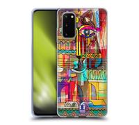 HEAD CASE GATTO AZTECO CUSTODIA COVER MORBIDA IN GEL PER SAMSUNG TELEFONI 1