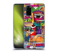 HEAD CASE GATTO AZTECO CUSTODIA COVER MORBIDA IN GEL PER SAMSUNG TELEFONI 1