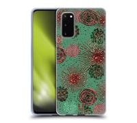 HEAD CASE GLITTER FLORALS CUSTODIA COVER MORBIDA IN GEL PER SAMSUNG TELEFONI 1