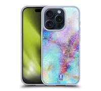HEAD CASE GLITTERY MARBLE PRINTS CUSTODIA COVER MORBIDA IN GEL PER APPLE iPHONE