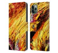 HEAD CASE GOCCE FLOREALI CUSTODIA COVER A PORTAFOGLIO PER APPLE iPHONE TELEFONI