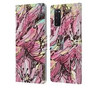 HEAD CASE GOCCE FLOREALI CUSTODIA COVER A PORTAFOGLIO PER SAMSUNG TELEFONI 1