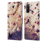 HEAD CASE GOCCE FLOREALI CUSTODIA COVER A PORTAFOGLIO PER SAMSUNG TELEFONI 1