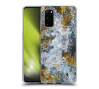 HEAD CASE GOLD LEAF ABSTRACT ART CUSTODIA COVER MORBIDA IN GEL PER SAMSUNG 1