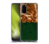 HEAD CASE GOLD LEAF ABSTRACT ART CUSTODIA COVER MORBIDA IN GEL PER SAMSUNG 1