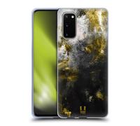 HEAD CASE GOLD LEAF ABSTRACT ART CUSTODIA COVER MORBIDA IN GEL PER SAMSUNG 1