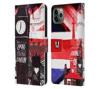 HEAD CASE I LOVE LONDON CUSTODIA COVER A PORTAFOGLIO PER APPLE iPHONE TELEFONI