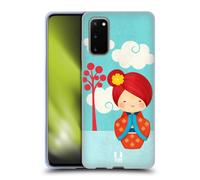 HEAD CASE JAPANESE DOLL CUSTODIA COVER MORBIDA IN GEL PER SAMSUNG TELEFONI 1