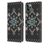 HEAD CASE KNITTED CHRISTMAS PRINTS CUSTODIA COVER A PORTAFOGLIO PER APPLE iPHONE