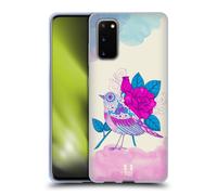 HEAD CASE LAS FLORES Y AVES CUSTODIA COVER MORBIDA IN GEL PER SAMSUNG TELEFONI 1