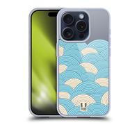 HEAD CASE LINEE E ONDE CUSTODIA COVER MORBIDA IN GEL PER APPLE iPHONE TELEFONI