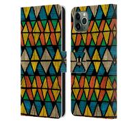 HEAD CASE LINEE ETNICHE CUSTODIA COVER A PORTAFOGLIO PER APPLE iPHONE TELEFONI