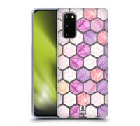 HEAD CASE MARBLE TILES CUSTODIA COVER MORBIDA IN GEL PER SAMSUNG TELEFONI 1