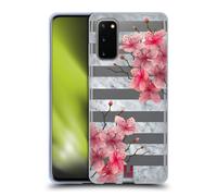 HEAD CASE MARMO E FIORI CUSTODIA COVER MORBIDA IN GEL PER SAMSUNG TELEFONI 1
