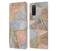 HEAD CASE MARMO GEOMETRICO CUSTODIA COVER A PORTAFOGLIO PER SAMSUNG TELEFONI 1