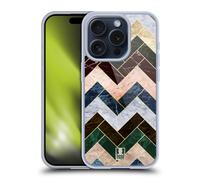 HEAD CASE MARMO GEOMETRICO CUSTODIA COVER MORBIDA IN GEL PER APPLE iPHONE PHONES