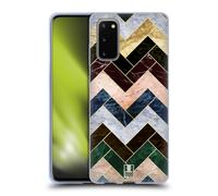HEAD CASE MARMO GEOMETRICO CUSTODIA COVER MORBIDA IN GEL PER SAMSUNG TELEFONI 1