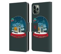 HEAD CASE MIX COLLEZIONE DI NATALE CUSTODIA COVER A PORTAFOGLIO PER APPLE iPHONE