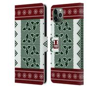HEAD CASE NATALE ALL'UNCINETTO CUSTODIA COVER A PORTAFOGLIO PER APPLE iPHONE
