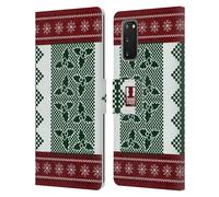 HEAD CASE NATALE ALL'UNCINETTO CUSTODIA COVER PORTAFOGLIO IN PELLE PER SAMSUNG 1