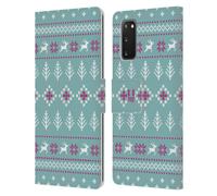 HEAD CASE NATALE ALL'UNCINETTO STAMPE CUSTODIA COVER A PORTAFOGLIO PER SAMSUNG 1