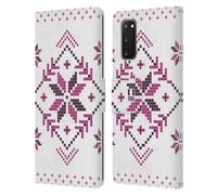 HEAD CASE NATALE ALL'UNCINETTO STAMPE CUSTODIA COVER A PORTAFOGLIO PER SAMSUNG 1