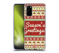 HEAD CASE NATALE AZTECO CUSTODIA COVER MORBIDA IN GEL PER SAMSUNG TELEFONI 1