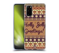 HEAD CASE NATALE AZTECO CUSTODIA COVER MORBIDA IN GEL PER SAMSUNG TELEFONI 1