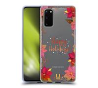 HEAD CASE NATALE DORATO CUSTODIA COVER MORBIDA IN GEL PER SAMSUNG TELEFONI 1