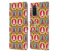 HEAD CASE NATALE RETRO CUSTODIA COVER A PORTAFOGLIO PER SAMSUNG TELEFONI 1