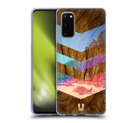 HEAD CASE NATURE WOOD PRINTS CUSTODIA COVER MORBIDA IN GEL PER SAMSUNG PHONES 1