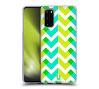 HEAD CASE NEON ZIGZAG CUSTODIA COVER MORBIDA IN GEL PER SAMSUNG TELEFONI 1