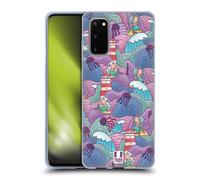 HEAD CASE ONDE OCEANO DOODLE CUSTODIA COVER MORBIDA IN GEL PER SAMSUNG PHONES 1