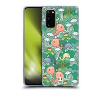 HEAD CASE ONDE OCEANO DOODLE CUSTODIA COVER MORBIDA IN GEL PER SAMSUNG PHONES 1