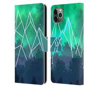 HEAD CASE PAESAGGI GEOMETRICI CUSTODIA COVER A PORTAFOGLIO PER APPLE iPHONE