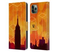 HEAD CASE PAESAGGI GEOMETRICI CUSTODIA COVER A PORTAFOGLIO PER APPLE iPHONE