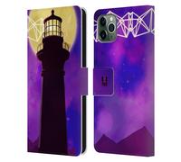 HEAD CASE PAESAGGI GEOMETRICI CUSTODIA COVER A PORTAFOGLIO PER APPLE iPHONE