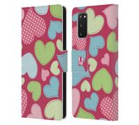 HEAD CASE PATTERN A CUORE CUSTODIA COVER A PORTAFOGLIO PER SAMSUNG TELEFONI 1