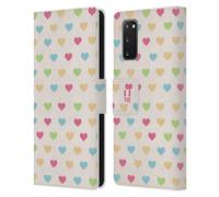 HEAD CASE PATTERN A CUORE CUSTODIA COVER A PORTAFOGLIO PER SAMSUNG TELEFONI 1