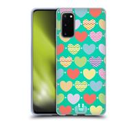 HEAD CASE PATTERN A CUORE CUSTODIA COVER MORBIDA IN GEL PER SAMSUNG TELEFONI 1